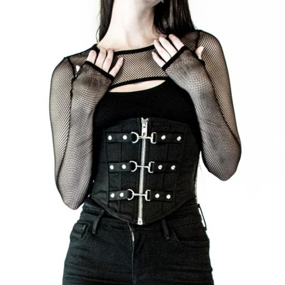 Lip Service Fishnet Bolero Shrug - Picture 2 of 9